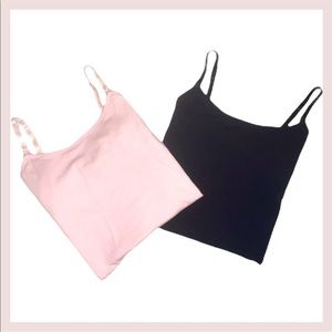 MOTHERHOOD MATERNITY NURSING TOP BUNDLE - 1 PINK TANK AND 1 BLACK